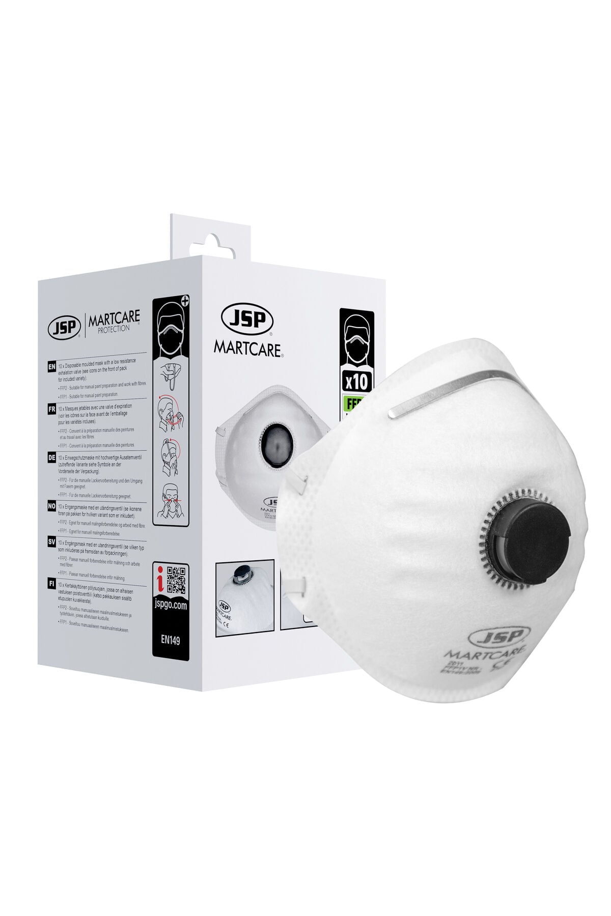 10ADET-MARTCARE FFP2 V MASKE