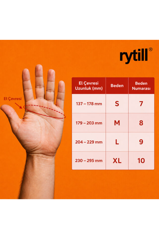 Uzun 33cm Mutfak Banyo Bulaşık Kimyasal ve sıvı korumalı Ev İşleri Eldiveni-NO: 9/L BEDEN - (1 ÇİFT)